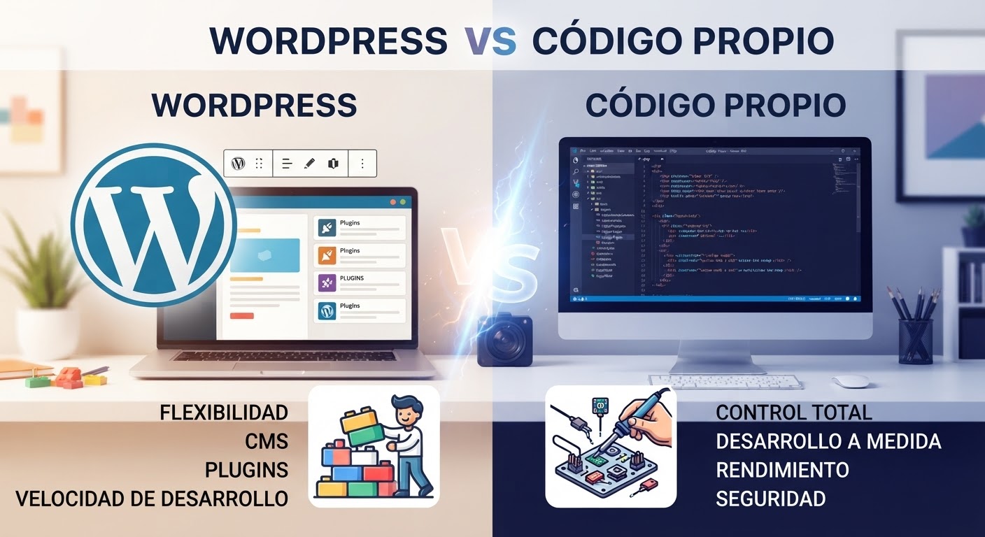 WordPress frente a Código Propio: Guía Definitiva